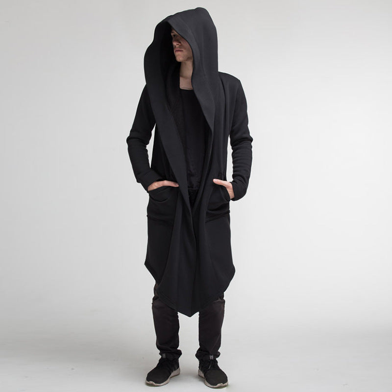 Long Cardigan Cloak Coat Hooded Sweater