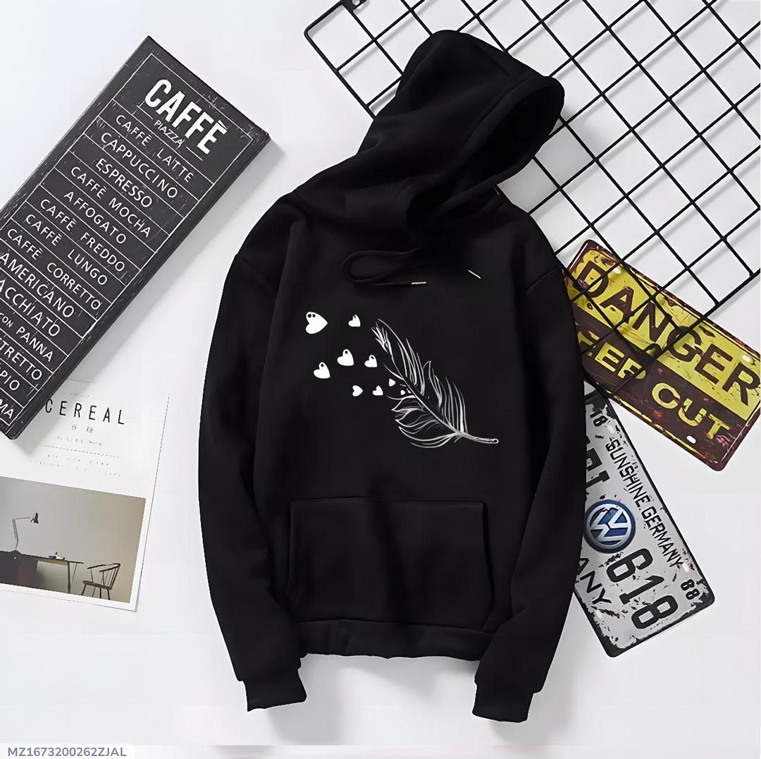 Fleece Printed Hoodie (Unisex)