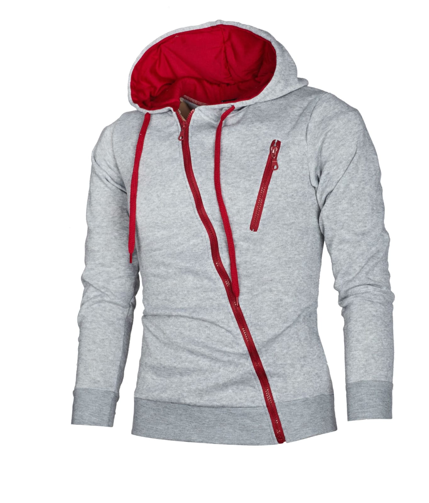 Slim-fit Hooded Cardigan Sweater