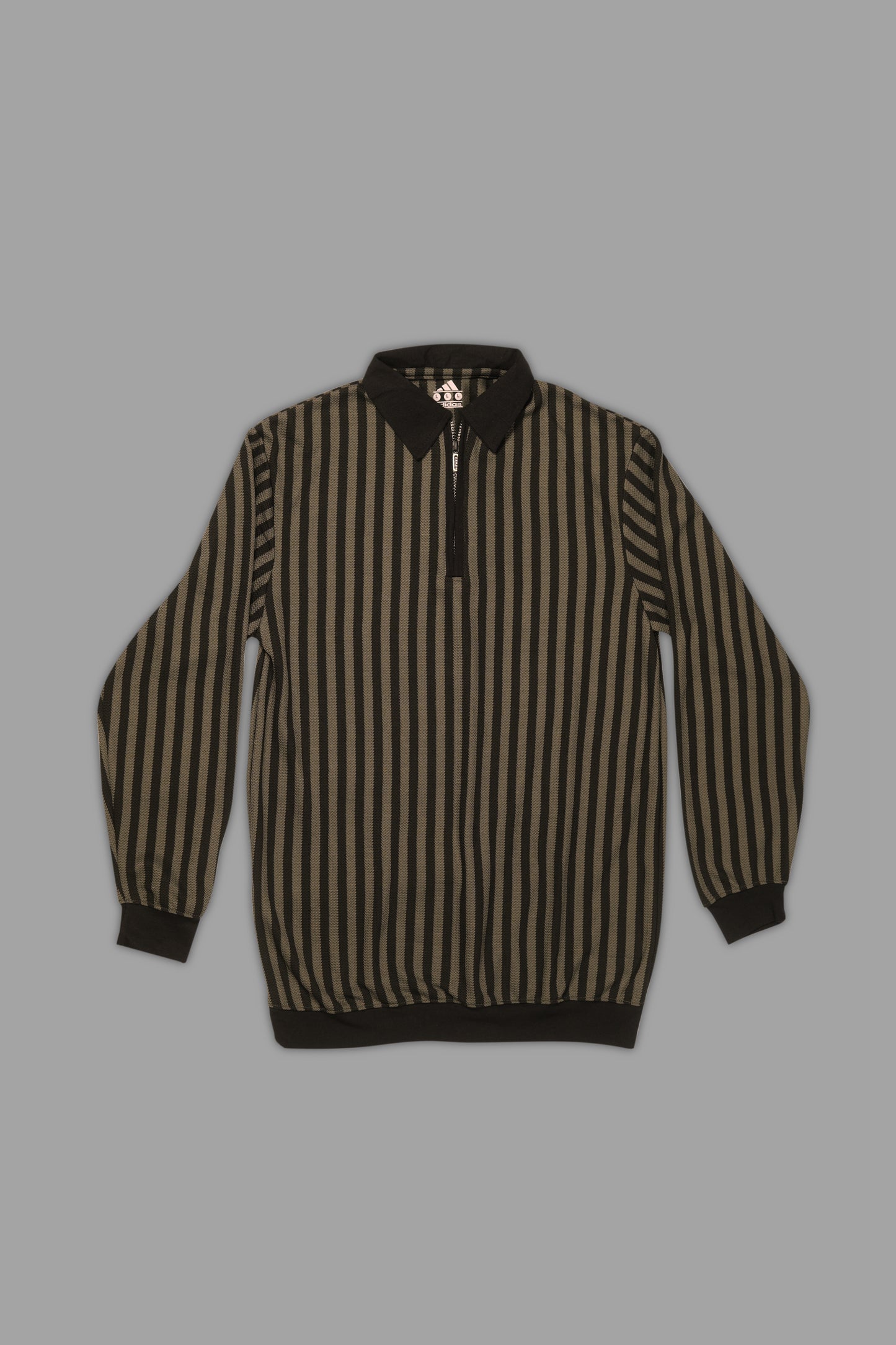 Zipper Sweat Shirt Brown