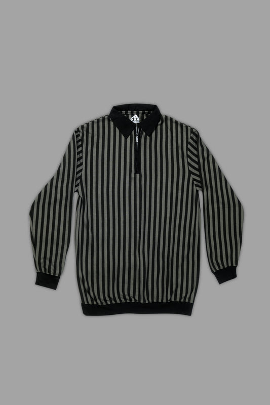 Zipper Sweat Shirt Black