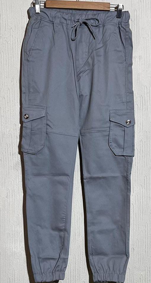 Men's cotton plain cargo