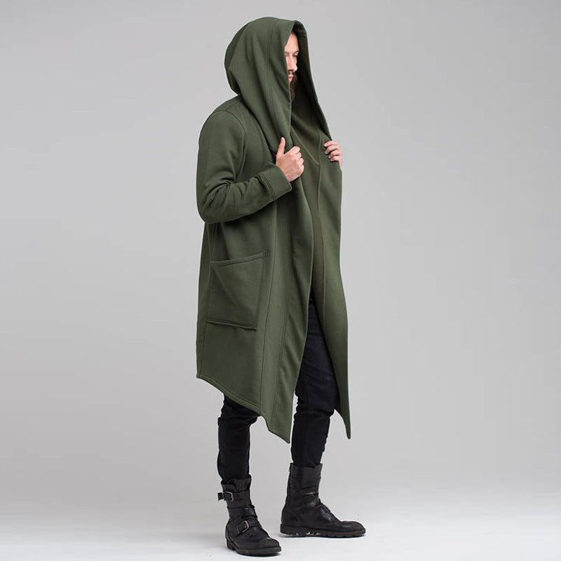 Long Cardigan Cloak Coat Hooded Sweater