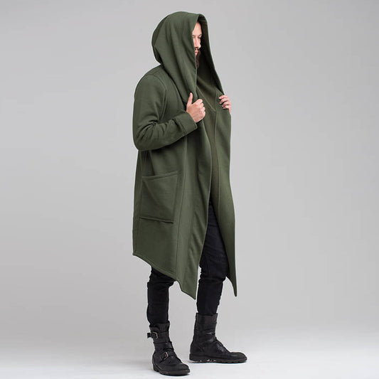 Long Cardigan Cloak Coat Hooded Sweater