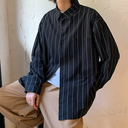 Mens Stripped Long Sleeved Sexy looking Shirt