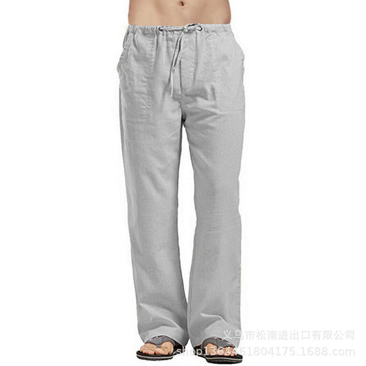 Mens Linen Casual Trouser