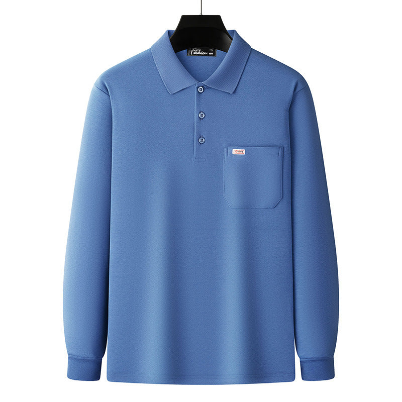 Middle Aged And Elderly Casual Long Sleeved Winters Shirt