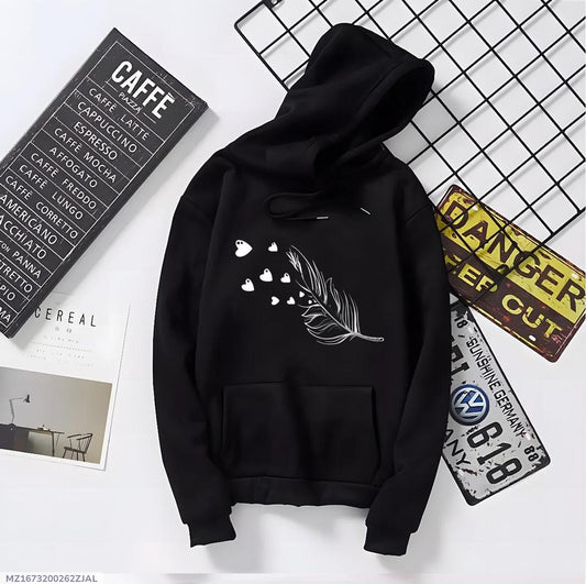 Fleece Printed Hoodie (Unisex)