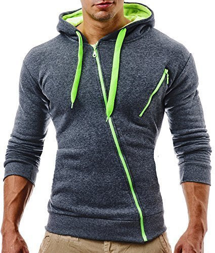 Slim-fit Hooded Cardigan Sweater