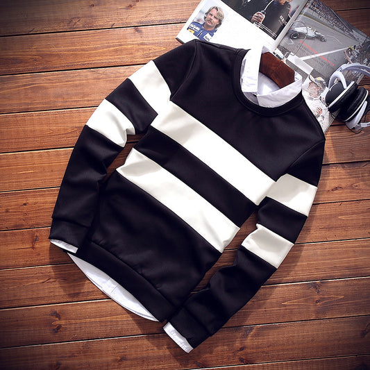 Mens Striped Crew Neck Shirt