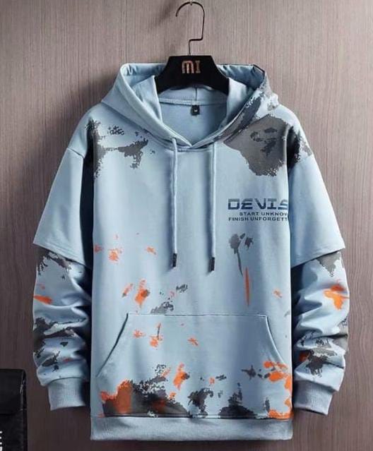 Graffiti Sweater Mens Korean-style Hooded