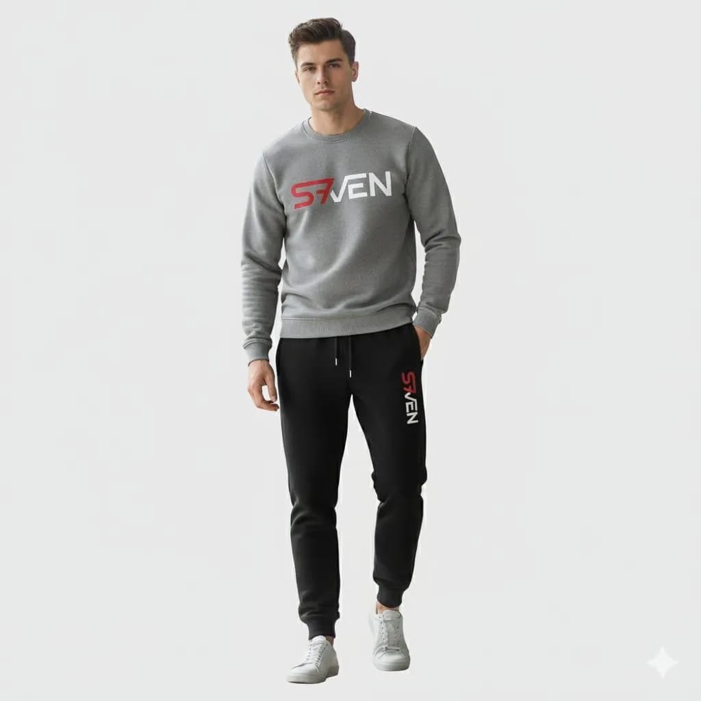 Fleece Sweatshirt Tracksuit For Mens (Printed)